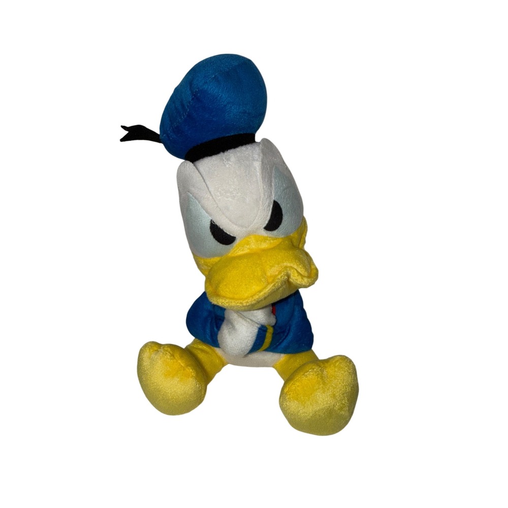 Disney Donald Duck 90th Anniversary Grumpy Plush Toy Just Play Blue Sailor Suit